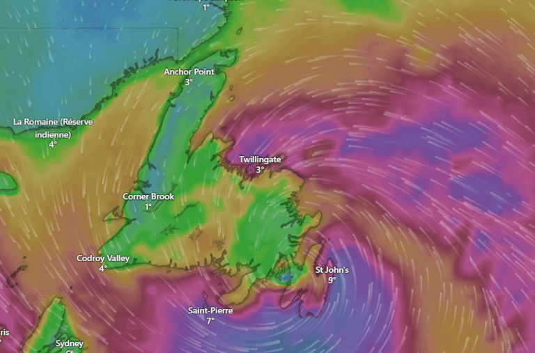 “Weather Bomb” Heads for Newfoundland, Authorities Urge Serious Preparation